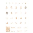 Stickers Botanical Gold - Holographic