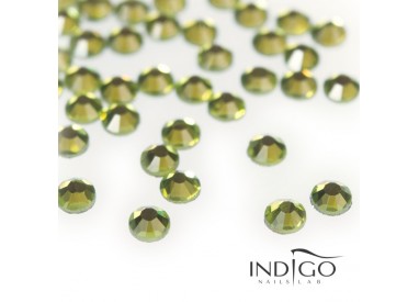 Indigo Strass Steine - Olivine SS10